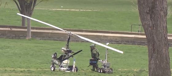 Mailman Gyrocopter Landed in Capitol US